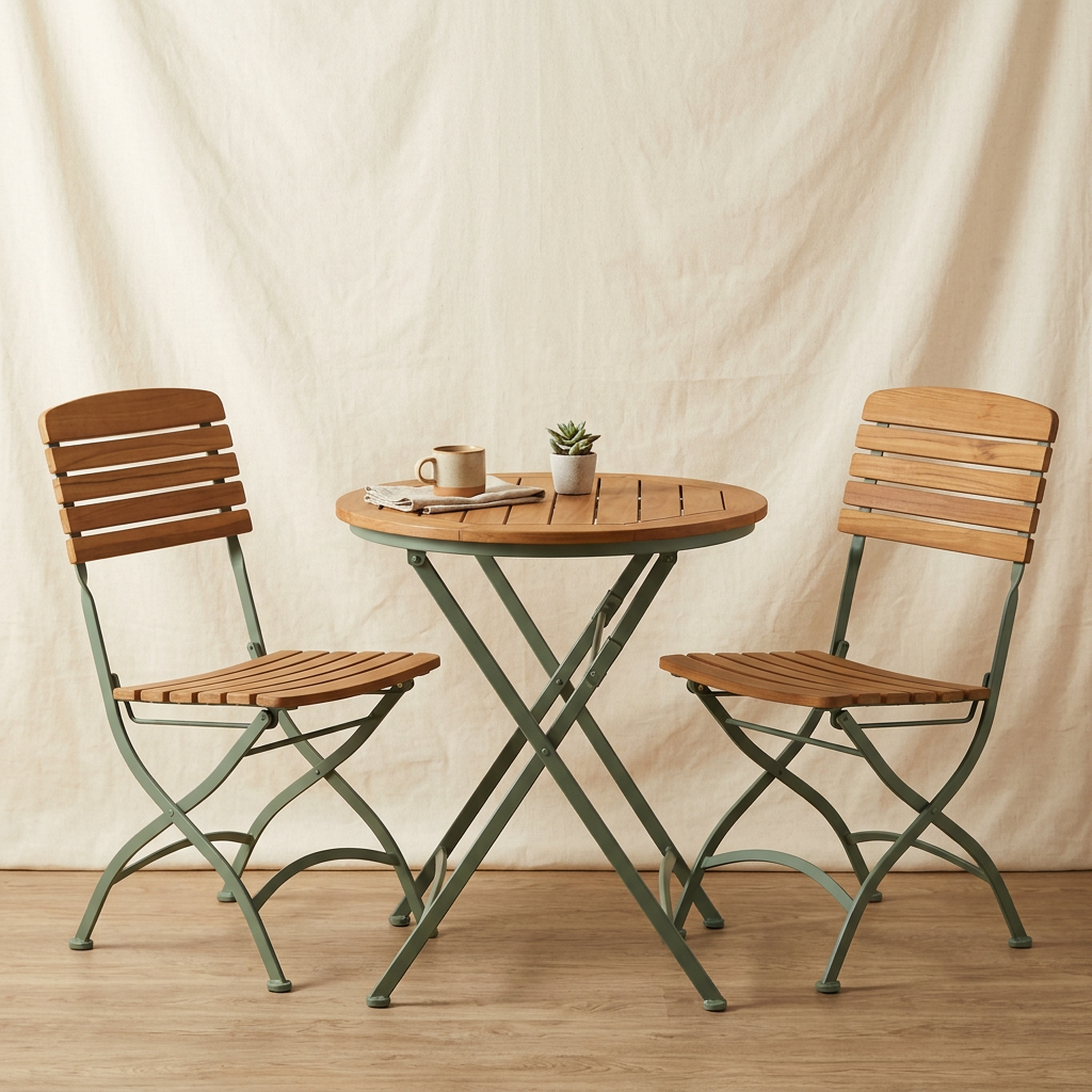 Weather-Resistant Foldable Patio Bistro Set